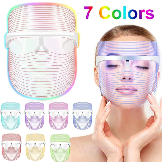 7 colors LED skin therapy mask