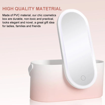 High quality material makeu mirror boz with LED light 